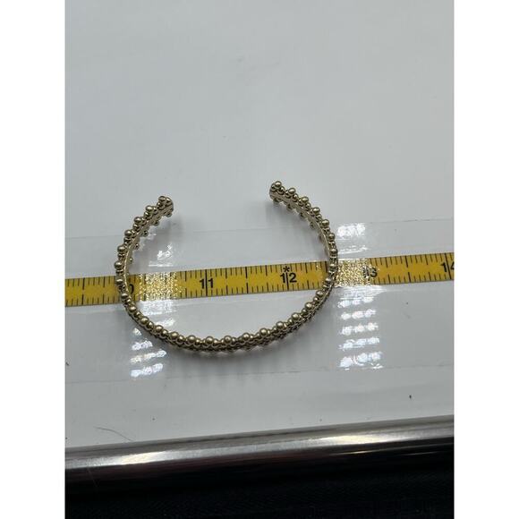 Lucky Brand Semi-Precious Gray Stones Gold Tone Thin Cuff Bracelet
Bollywood - Picture 6 of 10